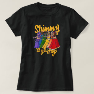 Camiseta Rainbow Belly Dancer Art Belly Dance Troupe