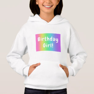 Camiseta Rainbow Birthday Girl