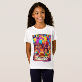 Camiseta Rainbow Birthday Joy