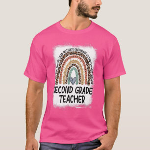 Camiseta Rainbow Bleached Teach Love Inspire Team Grau segu