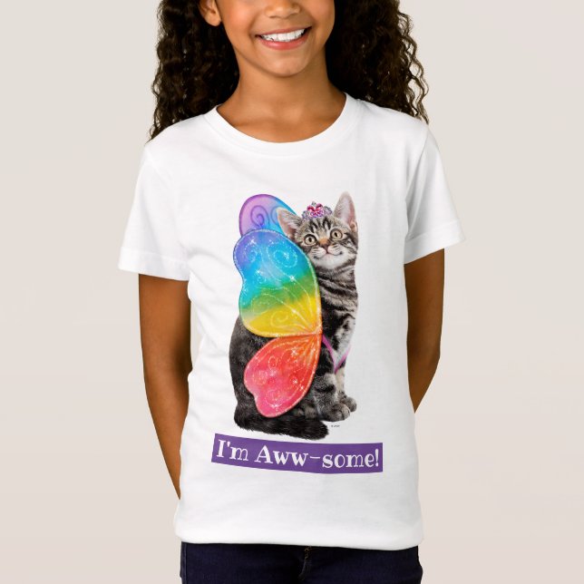 Camiseta Rainbow Butterfly Princesa Kitten (Frente)