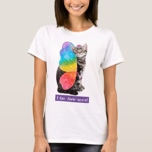 Camiseta Rainbow Butterfly Princesa Kitten