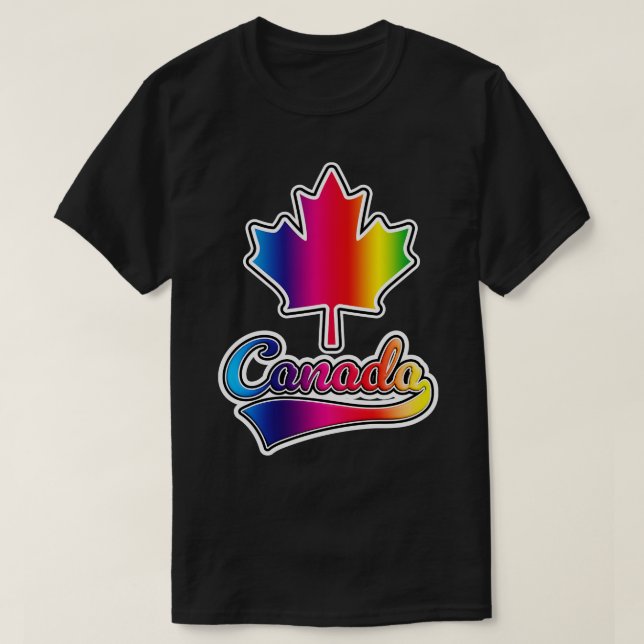 Camiseta Rainbow Canadá (Frente do Design)
