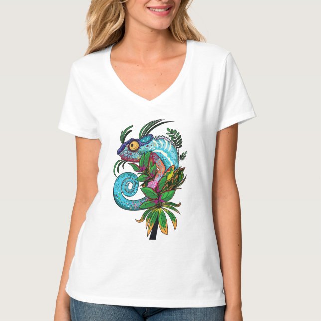 Camiseta Rainbow Chameleon (Frente)