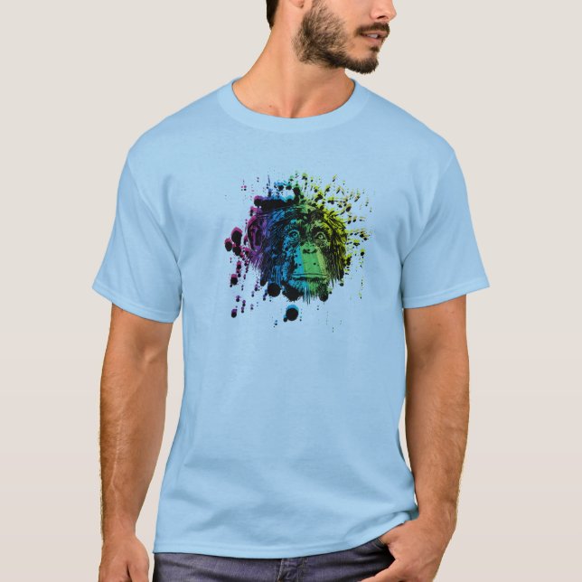 Camiseta Rainbow Chimpanzé (Frente)