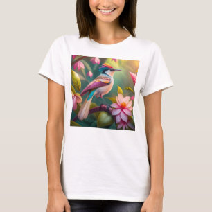 Camiseta Rainbow crested Jay Fantasy Bird