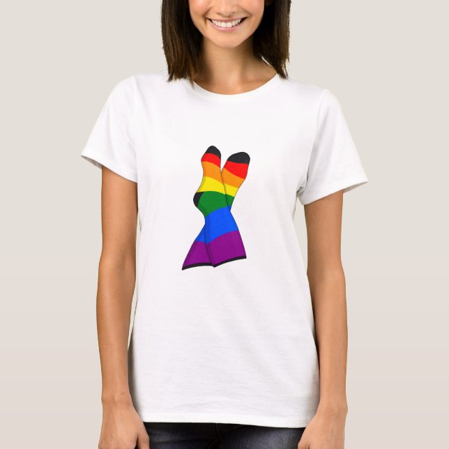 Camiseta Rainbow Crossed Legs (Frente)