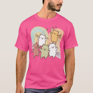 Camiseta Rainbow Dancing Cats Edm Festival