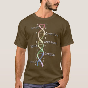 Camiseta Rainbow DNA Incrível Genoma Engraçado Ciência Aniv