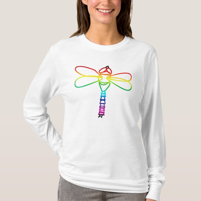 Camiseta Rainbow Dragonfly (Frente)