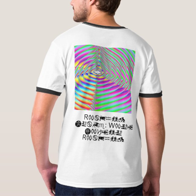Camiseta Rainbow Drive: Fator de Warp Arco-Íris (Verso)