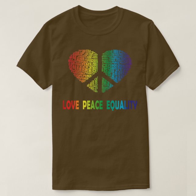 Camiseta Rainbow Equal Rights Rally 370 (Frente do Design)