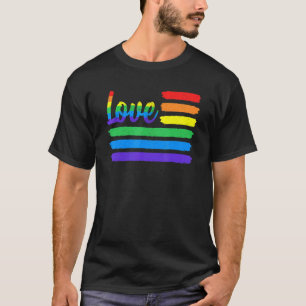 Camiseta Rainbow Equality Lgbt Flag Love Win Orgulho gay Le
