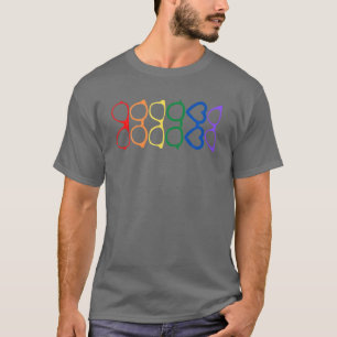 Camiseta Rainbow Eyeglass Pride Optometrista Óptico Glas