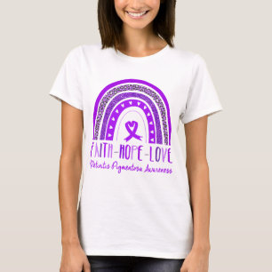 Camiseta Rainbow Faith Hope Love Retinitiosa