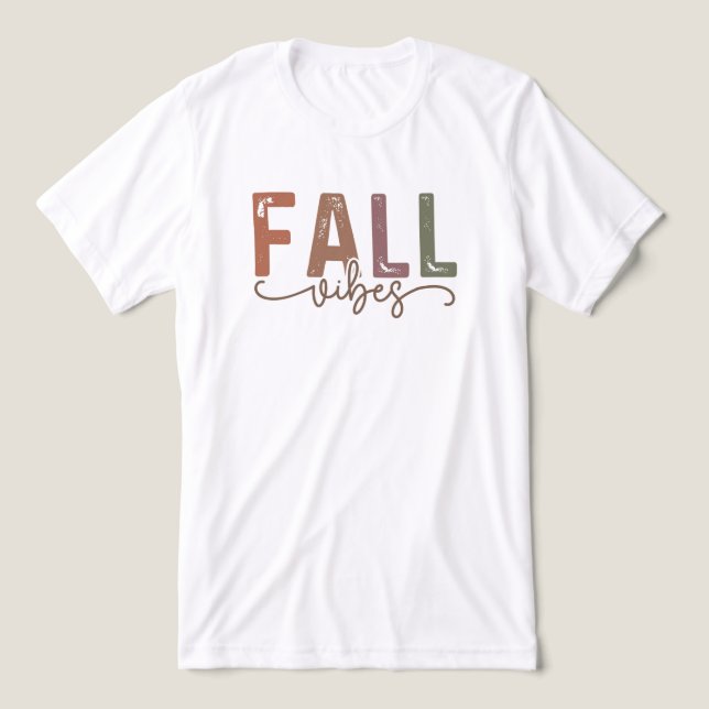 Camiseta Rainbow Fall Vibes (Design frontal)