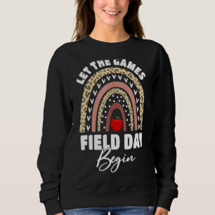 Camiseta Rainbow Field Day Deixa Os Jogos Começar Crianças