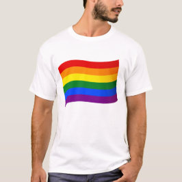 Camiseta Rainbow Flag Orgulho gay LGBT Love is Love LGBTQ