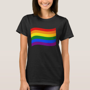 Camiseta Rainbow Flag Orgulho gay LGBT Love is Love LGBTQ