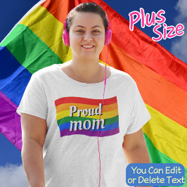 Camiseta Rainbow Flag Orud Mãe PFLAG orgulhosa mãe LGBTQ