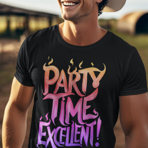 Camiseta Rainbow Flaming Party Time Excelente