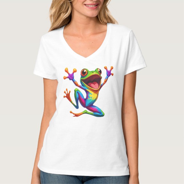 Camiseta Rainbow Frog  (Frente)