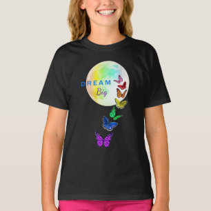 Camiseta Rainbow Full Moon e Butterflies Sonham Grande