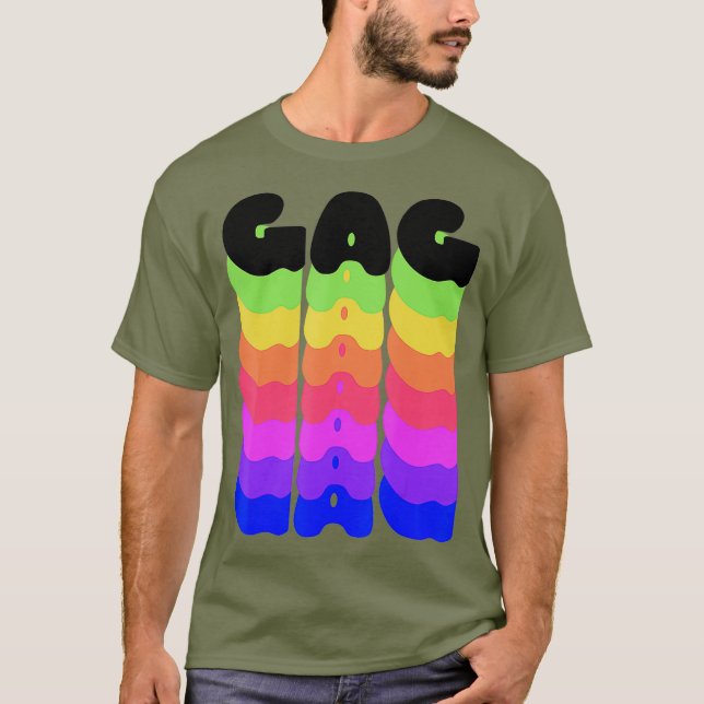 Camiseta Rainbow Gag Pride Yasss Drag Werk Gay Meme LGBT (Frente)