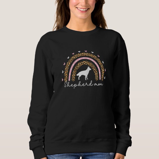 Camiseta Rainbow German Shepherd Mom For Women Shepherd GSP (Frente)