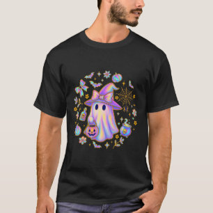 Camiseta Rainbow Ghost Witirt Cute Pumpkin Cauldron Sp