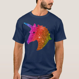Camiseta Rainbow Glitter Unicorn