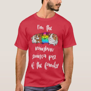 Camiseta Rainbow Guinea Pig of The Family LGBTQ Colorful Pi