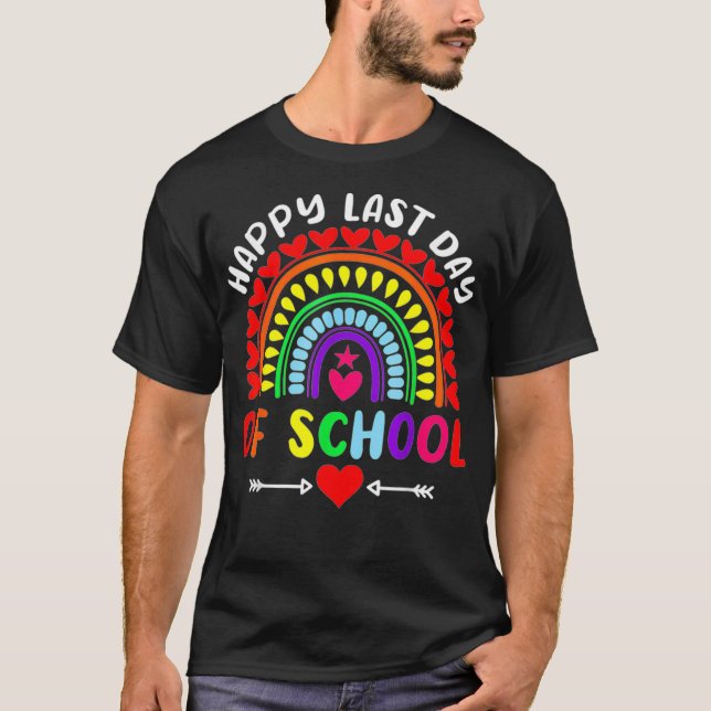 Camiseta Rainbow Happy No Último Dia Do Professor G (Frente)
