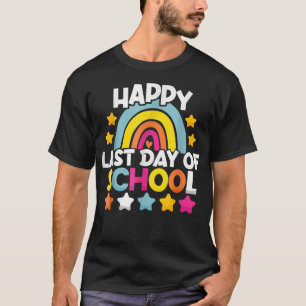 Camiseta Rainbow Happy No Último Dia Do Professor G