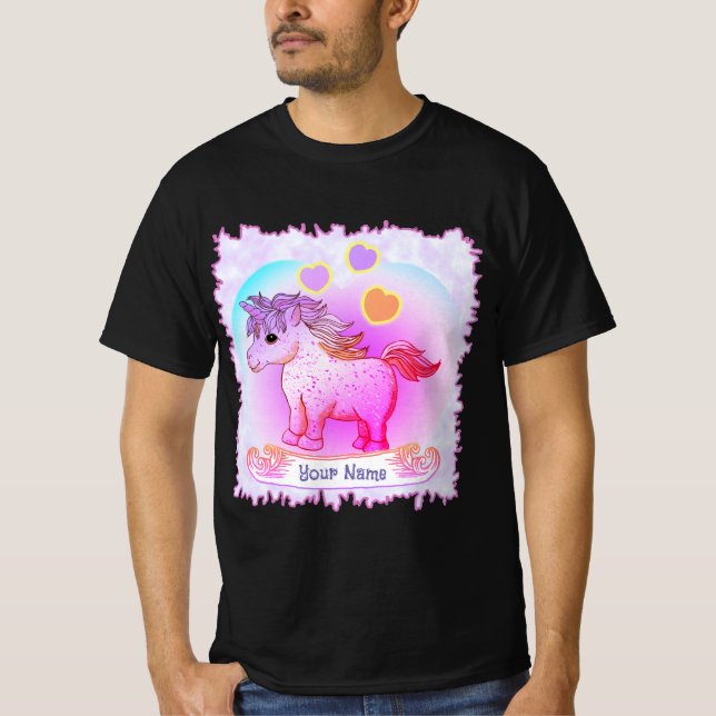 Camiseta Rainbow Hearn Unicorn (Frente)