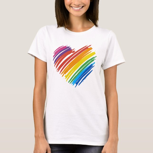 Camiseta Rainbow Heart (Frente)
