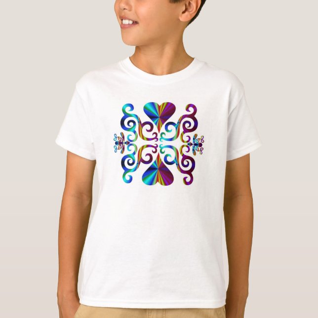 Camiseta Rainbow Heart e Lily (Frente)