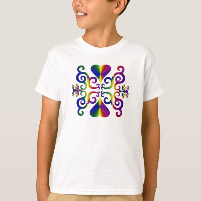 Camiseta Rainbow Heart e Lily (Frente)