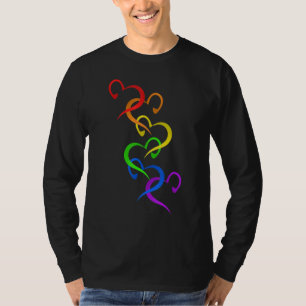 Camiseta Rainbow Heart Gay Lgbt Lésbica