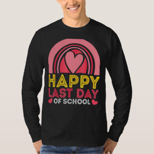 Camiseta Rainbow Heart Happy No Último Dia Do Professor Stu