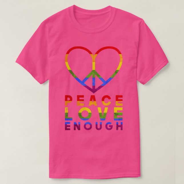 Camiseta Rainbow Heart LGBT (Frente do Design)