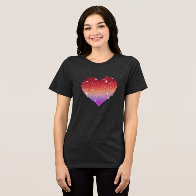 Camiseta Rainbow Heart Tshirt (Frente Completa)