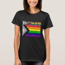 Rainbow Human LGBTQ Flag Support and Pride T-Shir