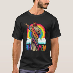 Camiseta Rainbow Jesus Ah Men