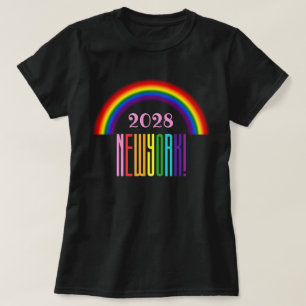 Camiseta Rainbow LGBTQ Add Year or Text New York Pride