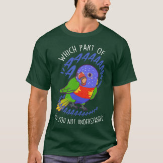 Camiseta Rainbow Lorikeet Parrot Aaaa