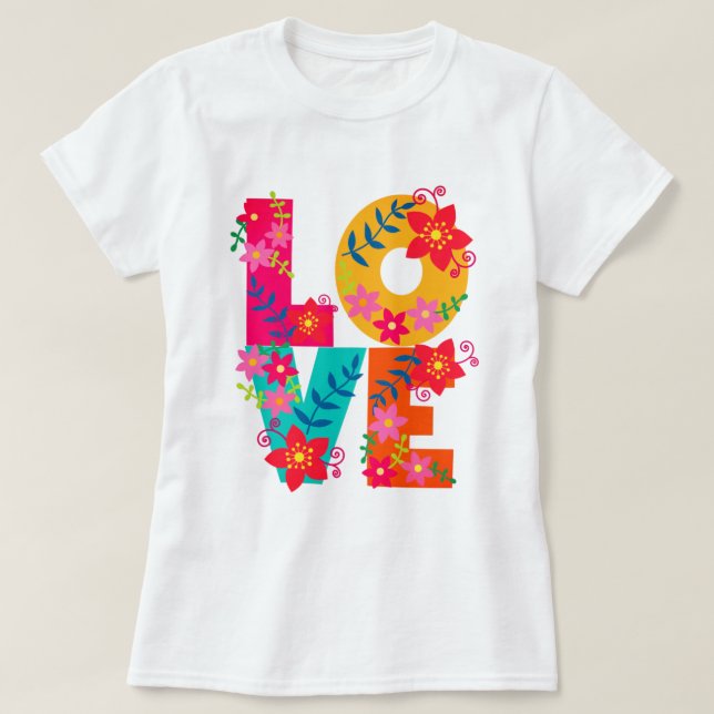 Camiseta Rainbow Love (Frente do Design)