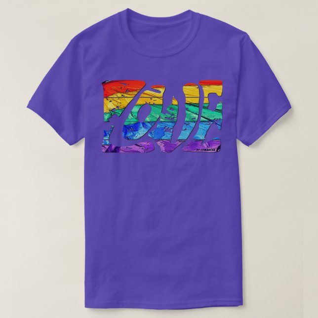 Camiseta Rainbow Love (Frente do Design)