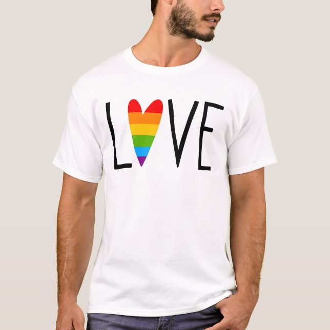 Camiseta Rainbow Love (Frente)