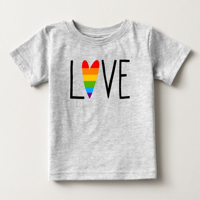 Camiseta Rainbow Love (Frente)